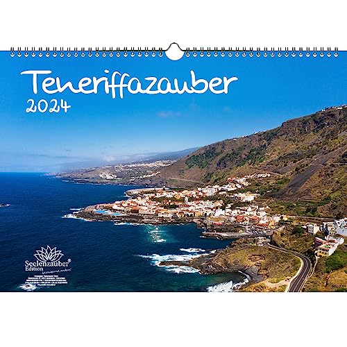 Tenerife - Calendario DIN A3 para 2024 Tenerife vacaciones en la playa España - Set de regalo Contenido: 1 calendario, 1 tarjeta de Navidad y 1 tarjeta de felicitación (3 piezas en total)